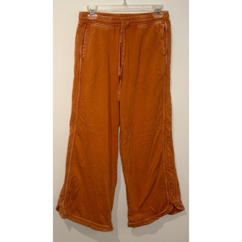Three Bird Nest So Comfy Wide Leg Pants Faded Orange Size S Small EUC!! - Picture 2 of 4